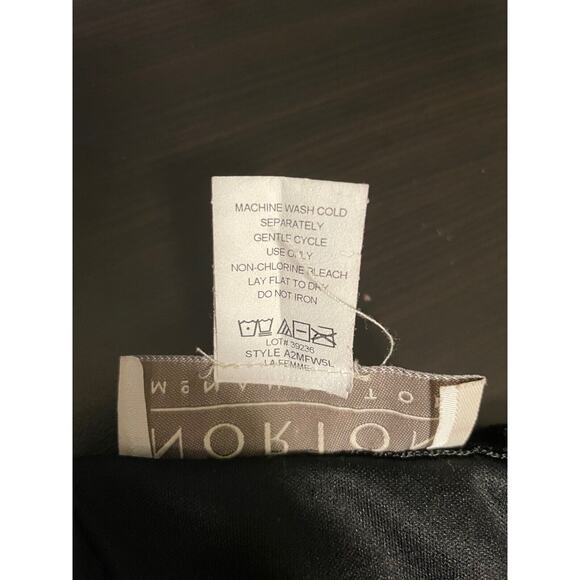 Vintage Norton Mcnaughton Womens Skirt Size 10 Black Floral Mesh Whimsigoth 90s - Picture 8 of 11